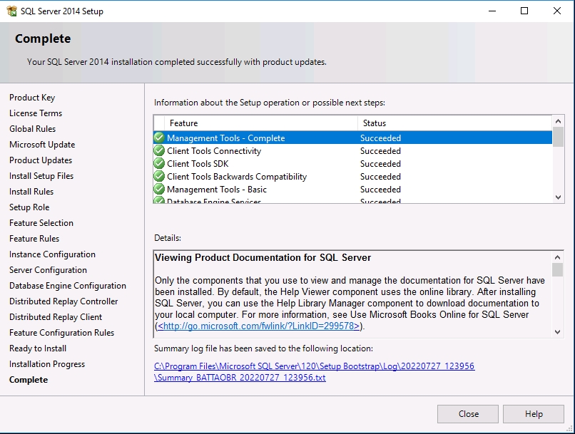 SQL 2014